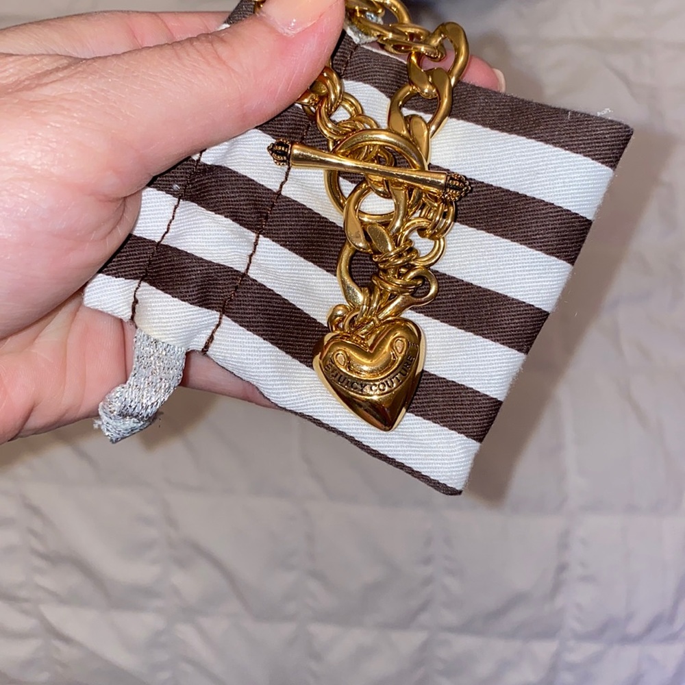 Juicy couture gold charm bracelet